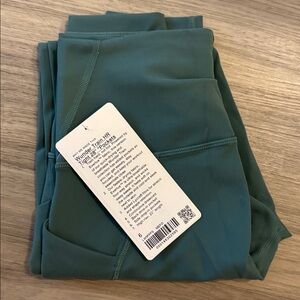 lululemon athletica wunder train hr tights 28” pockets medium forest green
